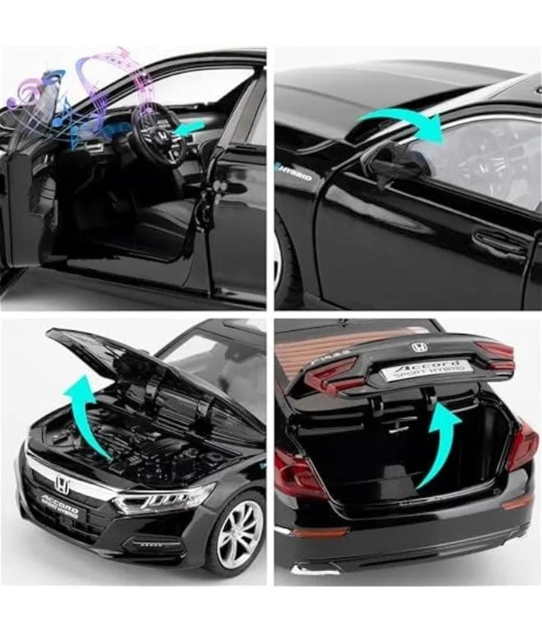 Honda Accord licences Die Cast 1:24 Red/Black - Image 9