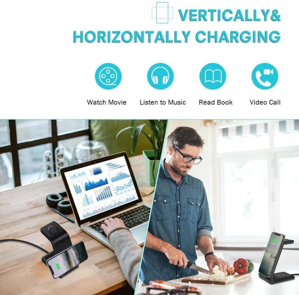 Wireless Charging Stand 3 In 1 15watt - Image 5