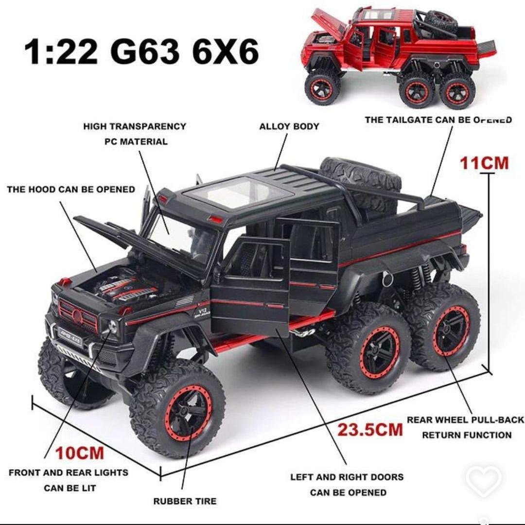 GLW 1:22 Scale Die-Cast of Mercedes Benz AMG 6x6 - Image 5
